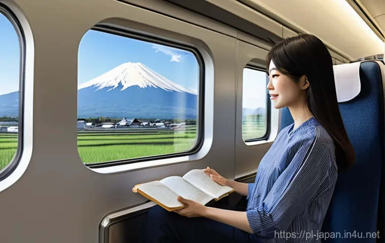 일본 신칸센 이용 팁 - **Prompt 1: Serene Shinkansen Journey with Mount Fuji View**
    An ultra-realistic, highly detailed...